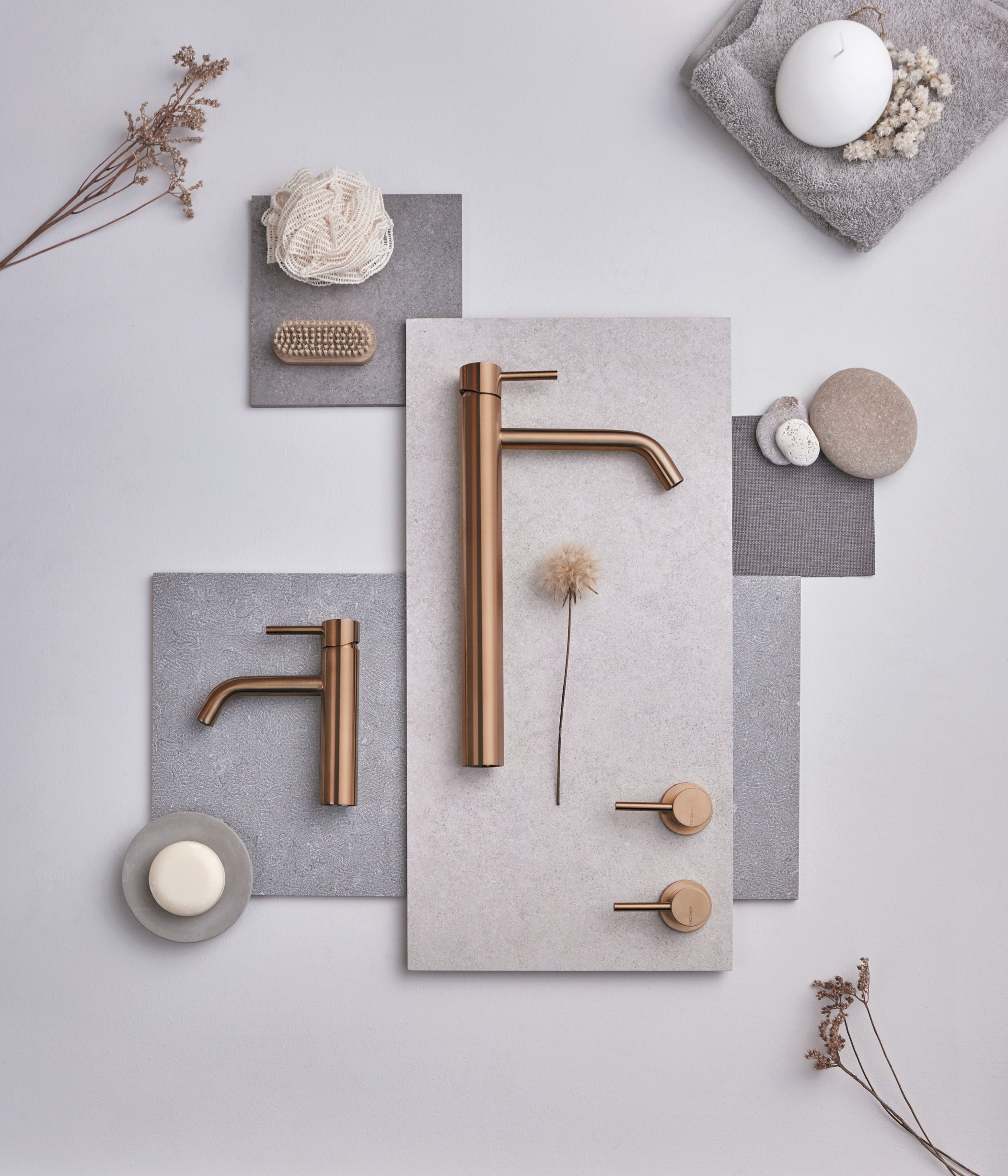Loop - Kit thermostatique de douche mural + douche de tête + douchette