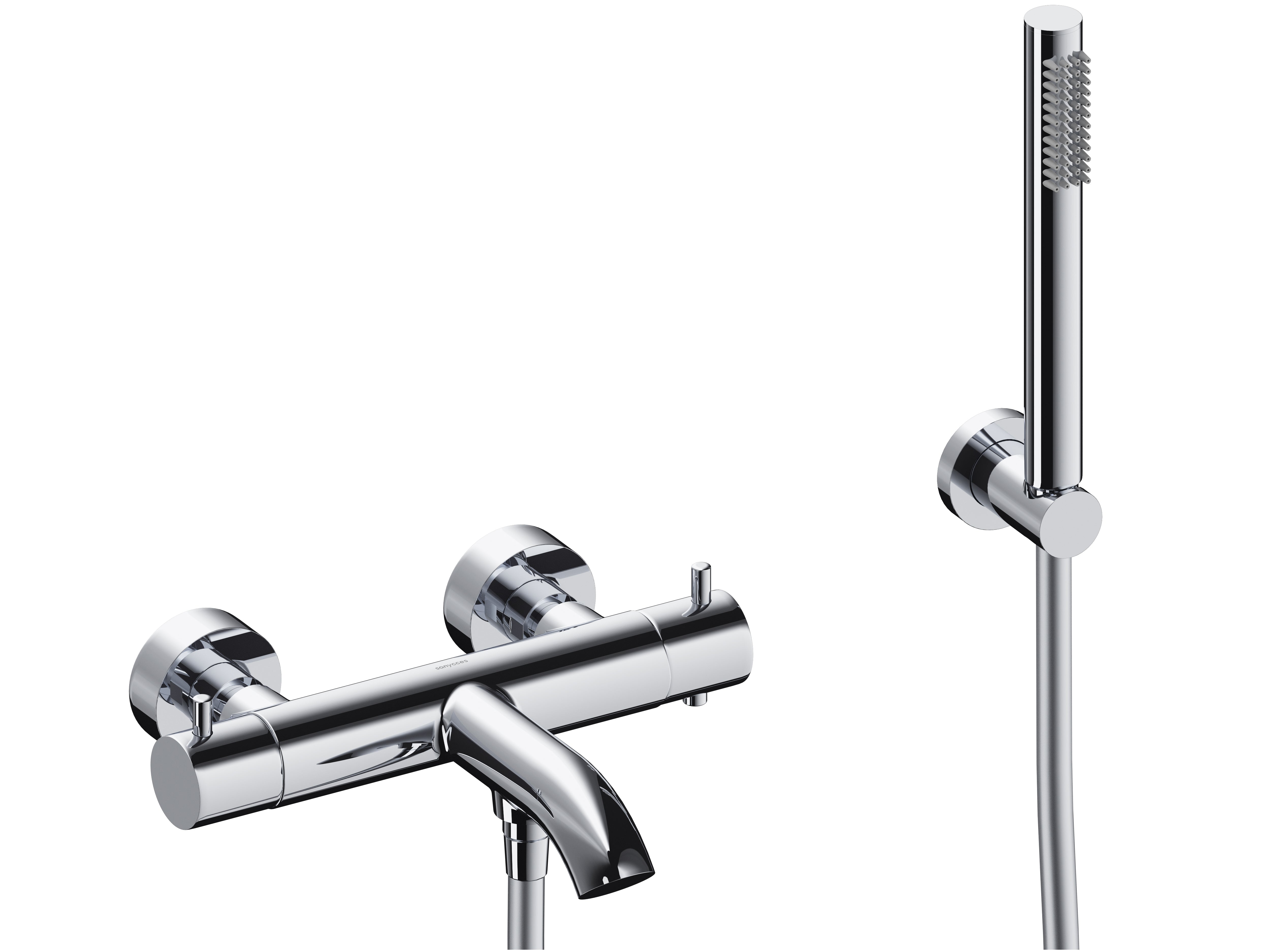 Loop - Mitigeur thermostatique de bain-douche avec douchette