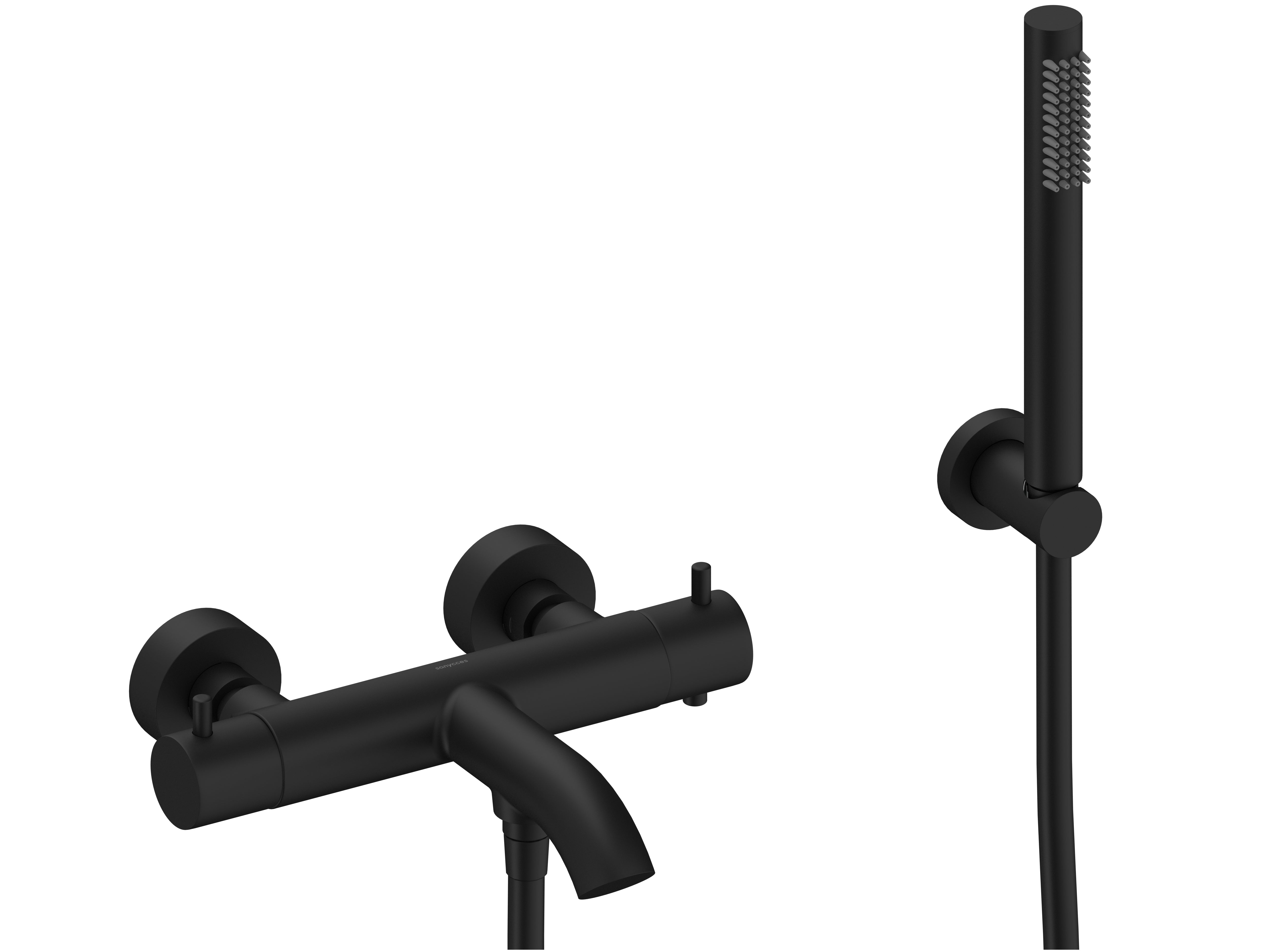 Loop - Mitigeur thermostatique de bain-douche avec douchette