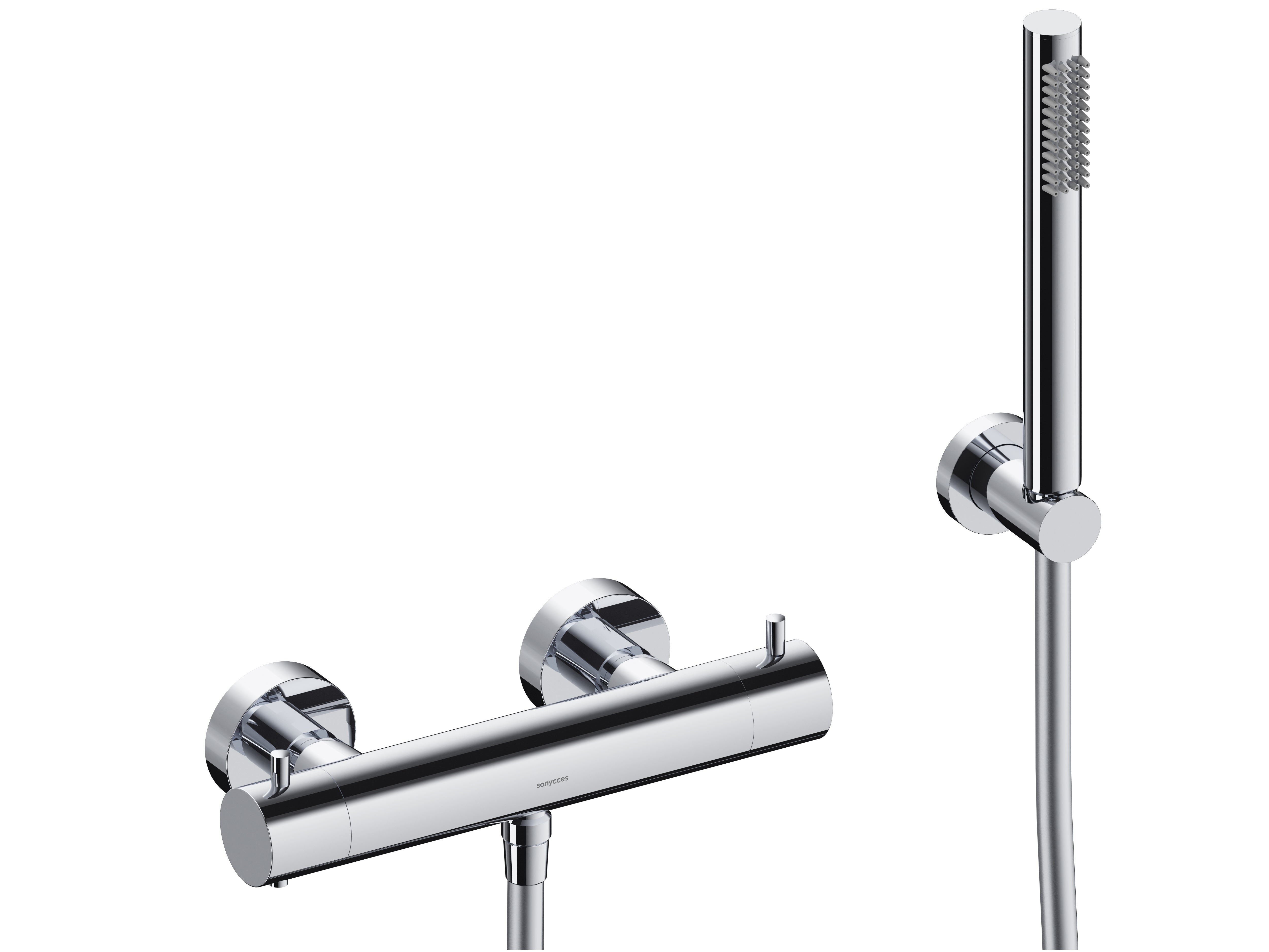 Loop - Mitigeur thermostatique de douche avec douchette