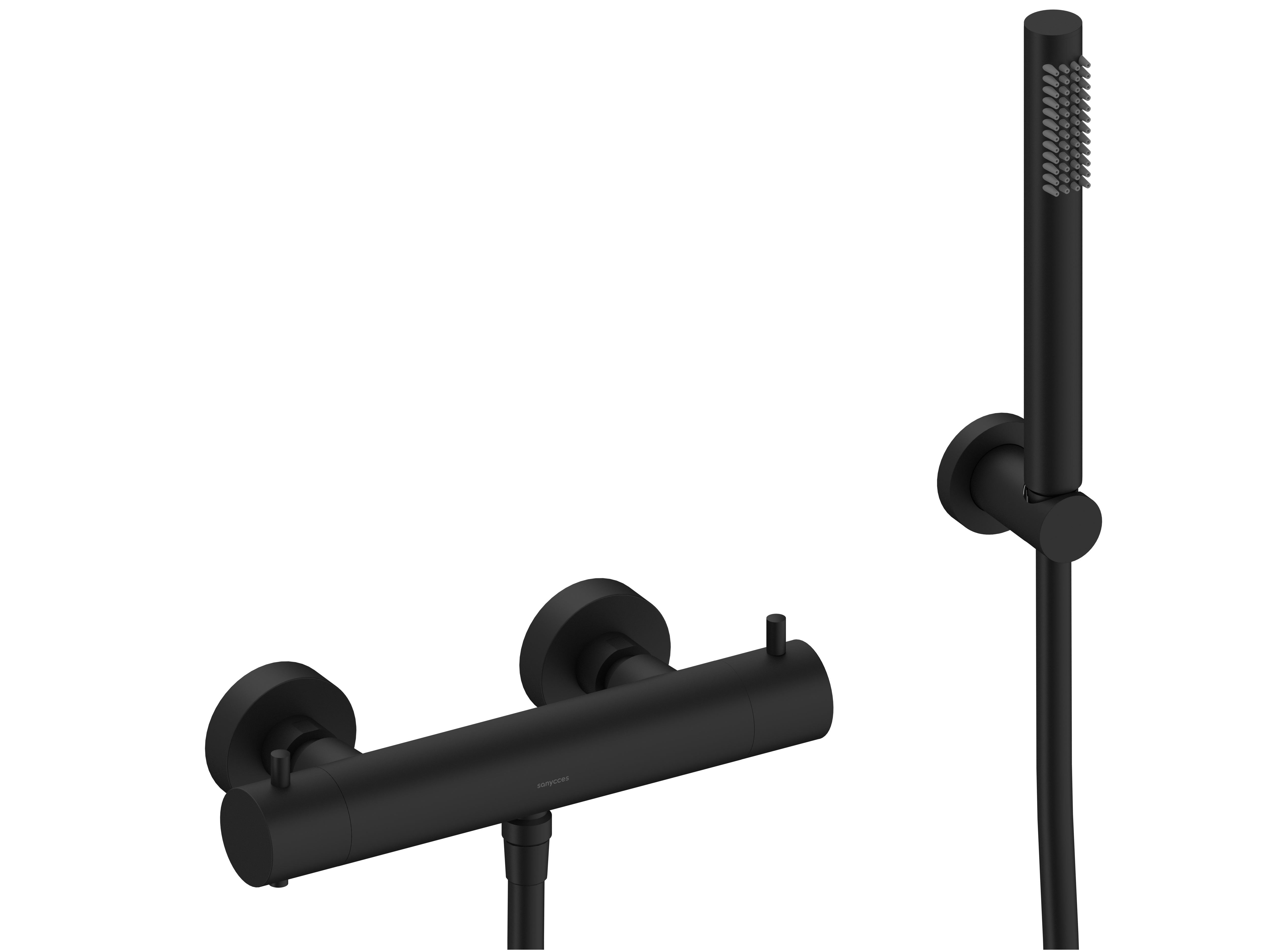 Loop - Mitigeur thermostatique de douche avec douchette